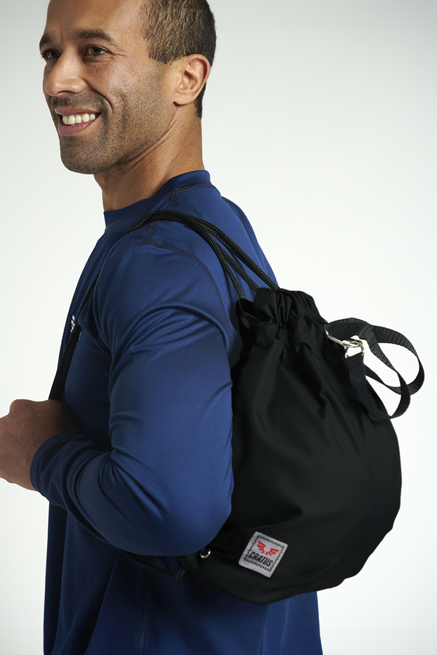Bolso deportivo antirrobo - BOLSO CRATUS SECURE - Negro/Blanco