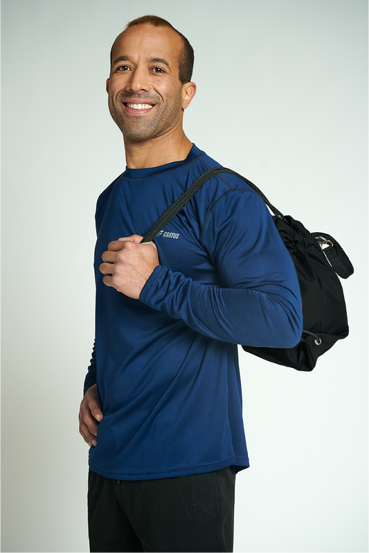 Bolso deportivo antirrobo - BOLSO CRATUS SECURE - Negro/Blanco