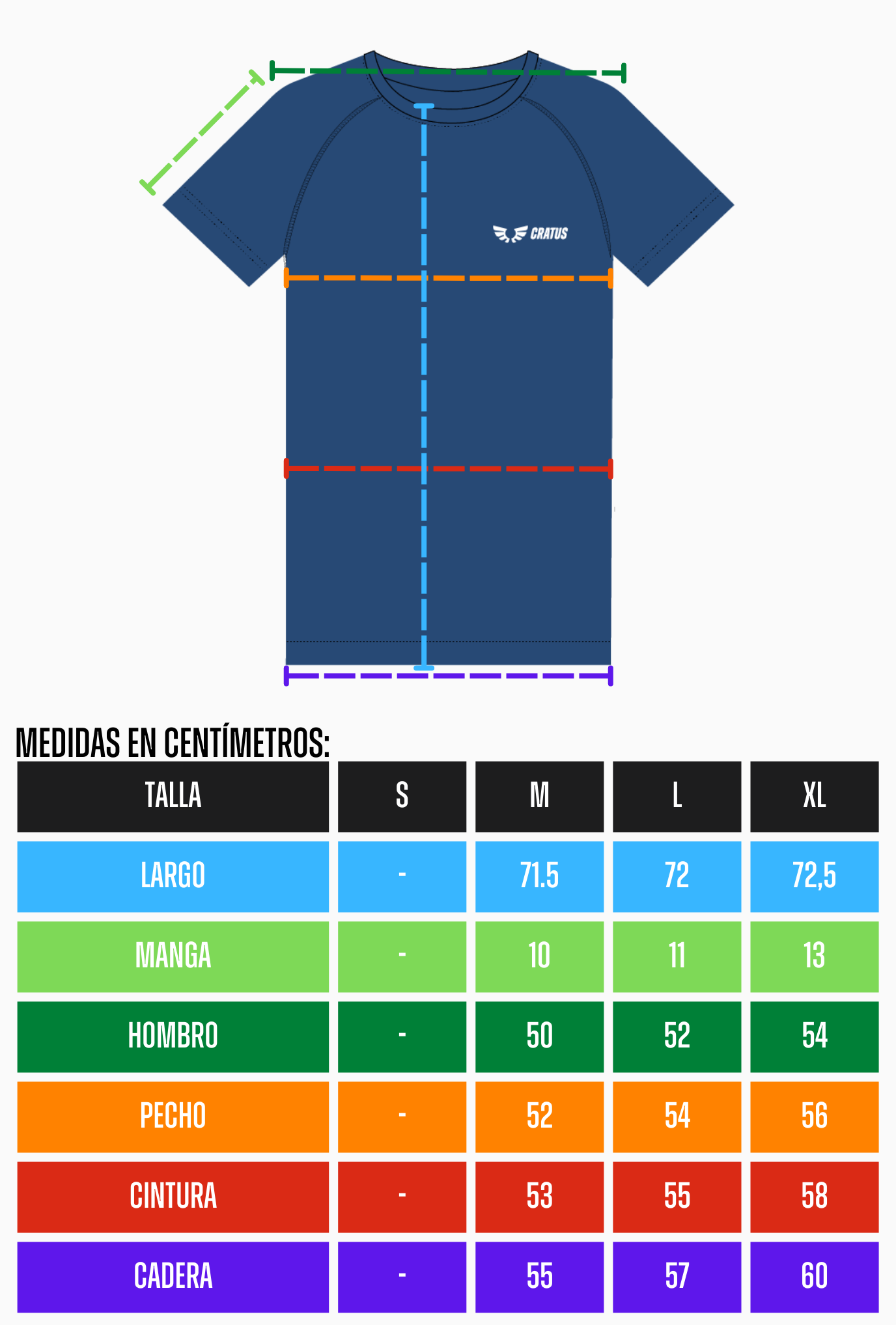 Polera EcoSport Manga Corta - Azul