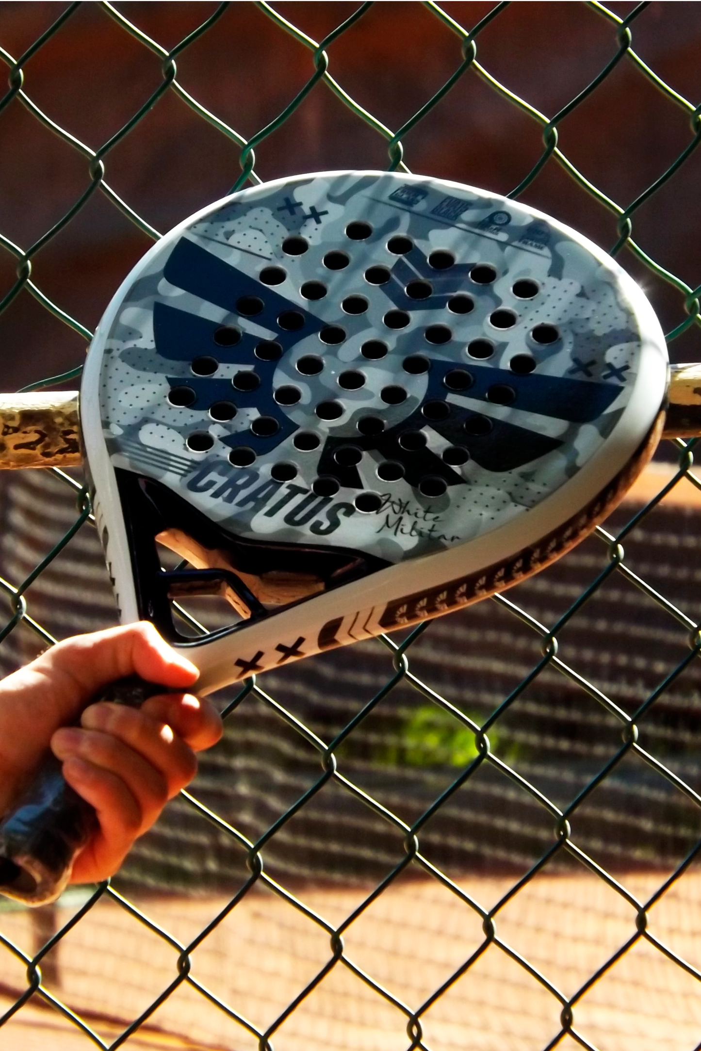 Pala Pádel Pro - Cratus White Militar